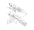 Whirlpool ED5PVEXWS14 motor and ice container parts diagram