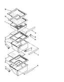 Refrigerator shelf parts