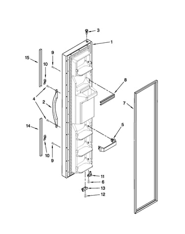 Freezer door parts