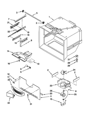 Freezer liner parts