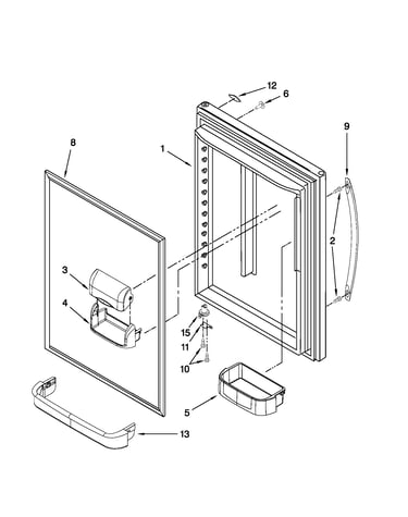 Refrigerator door parts