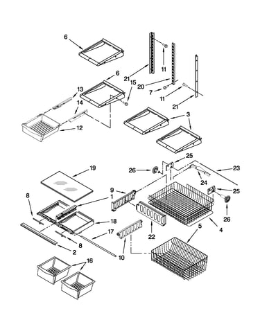 Shelf parts