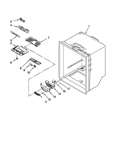 Refrigerator liner parts