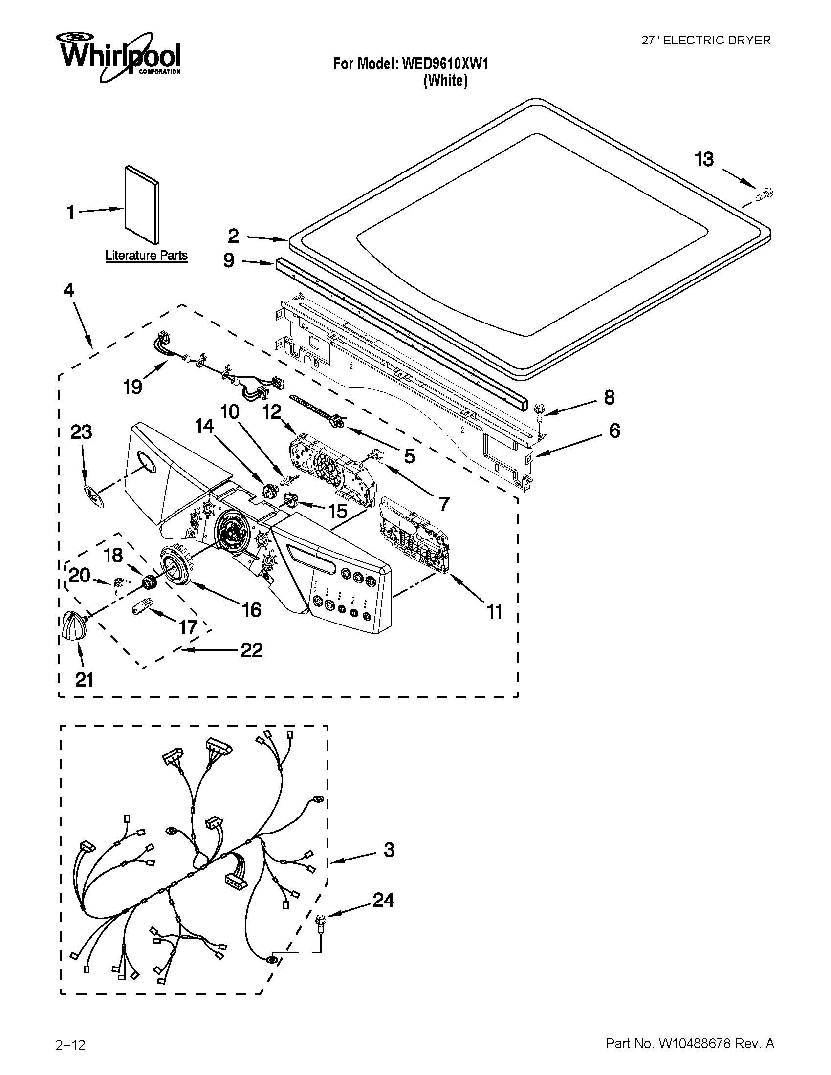 TOP AND CONSOLE PARTS