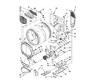 Whirlpool WED9610XW1 bulkhead parts diagram