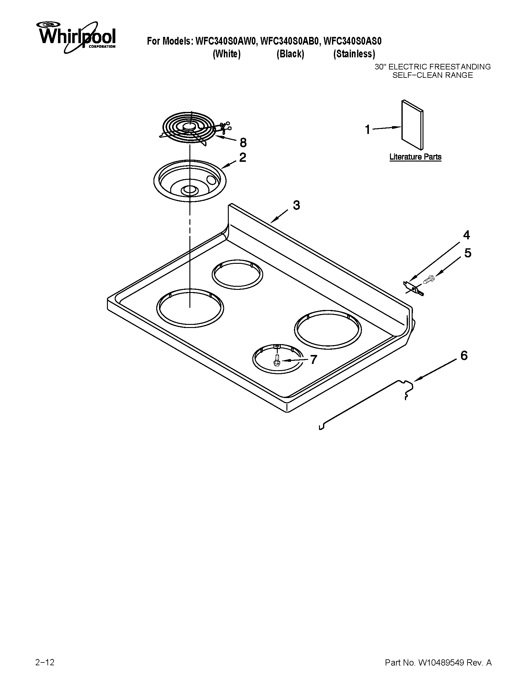 COOKTOP PARTS