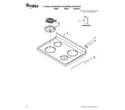 Whirlpool WFC340S0AB0 cooktop parts diagram