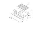 Whirlpool WFC340S0AB0 drawer & broiler parts diagram