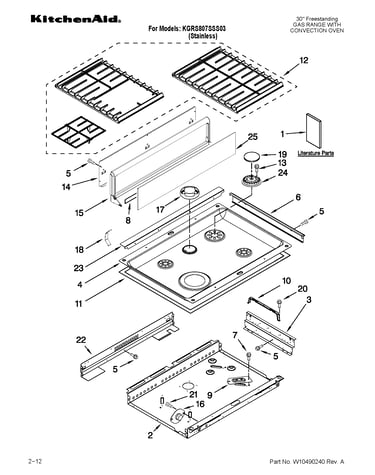 Cooktop parts