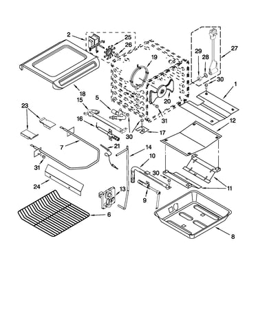 Internal oven parts