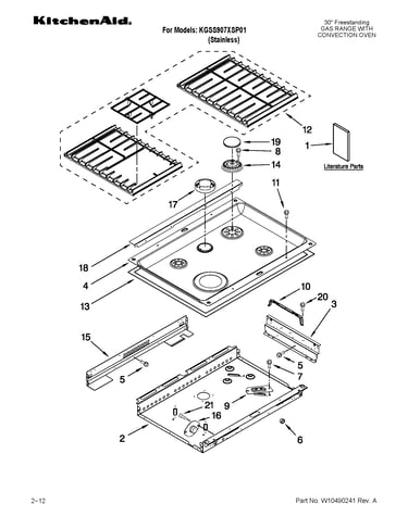 Cooktop parts