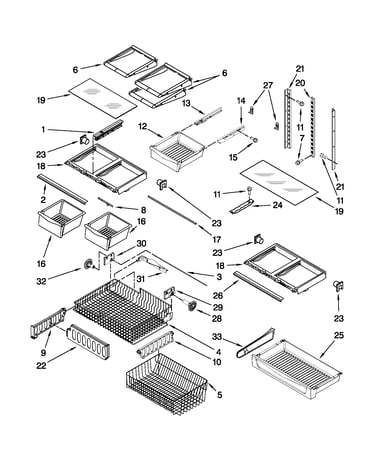 Shelf parts