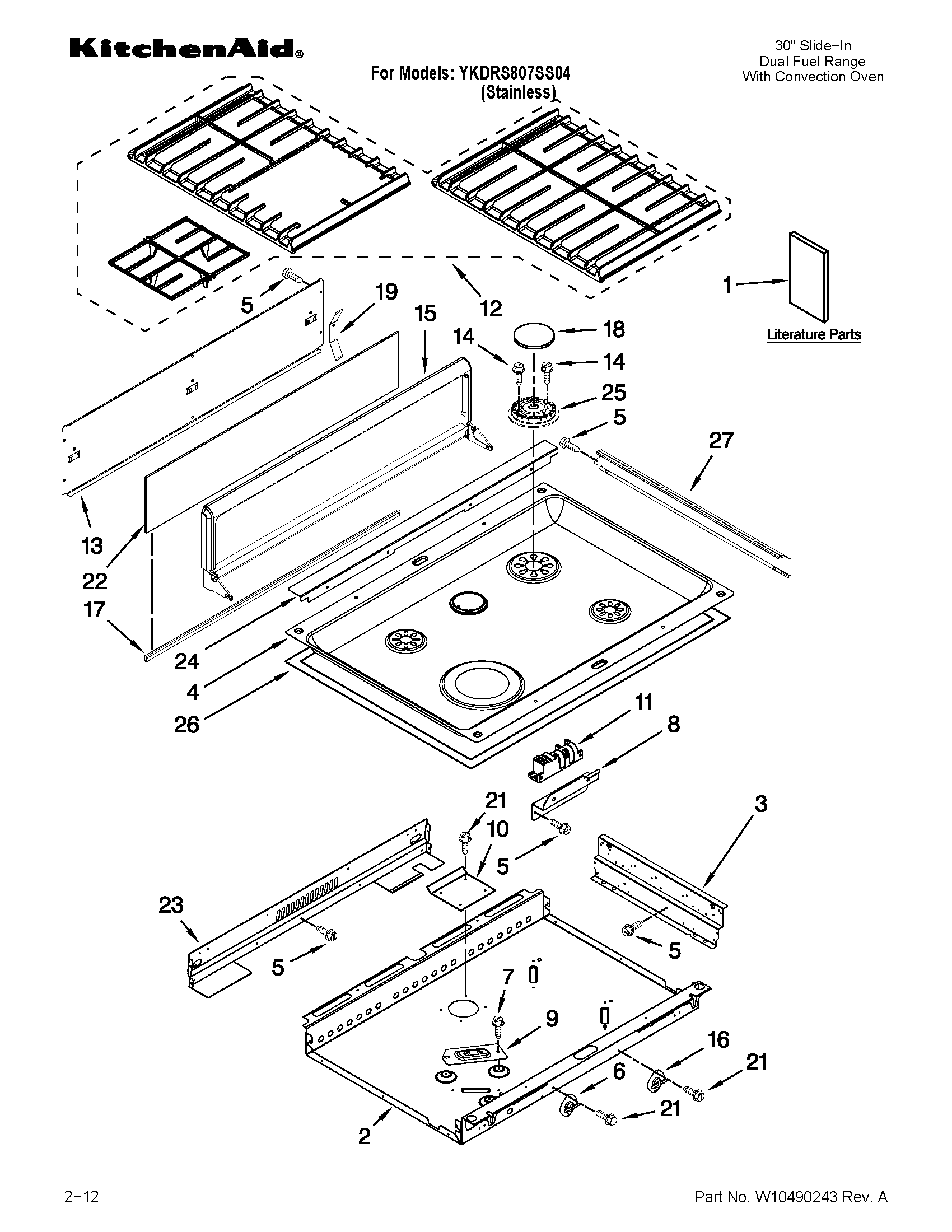 COOKTOP PARTS