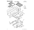 KitchenAid YKDRS807SS04 cooktop parts diagram