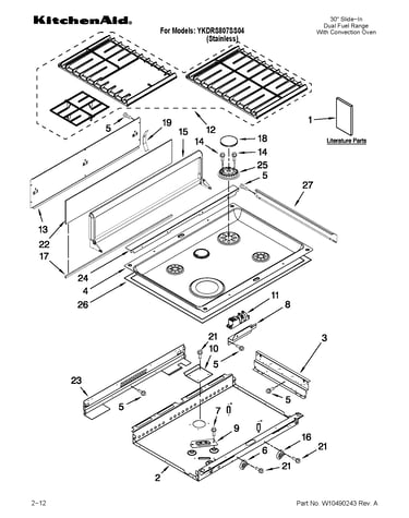 Cooktop parts