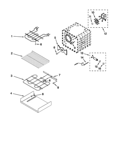 Internal oven parts