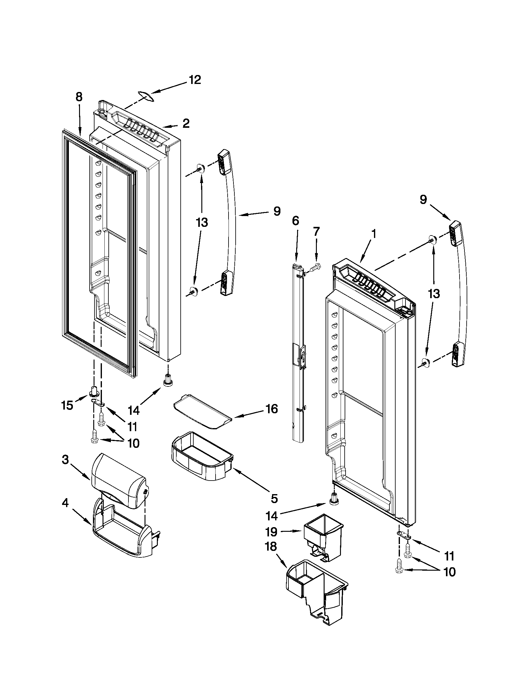 REFRIGERATOR DOOR PARTS