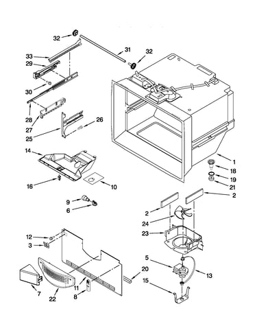 Freezer liner parts