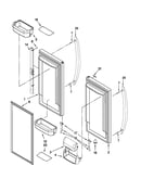 Refrigerator door parts