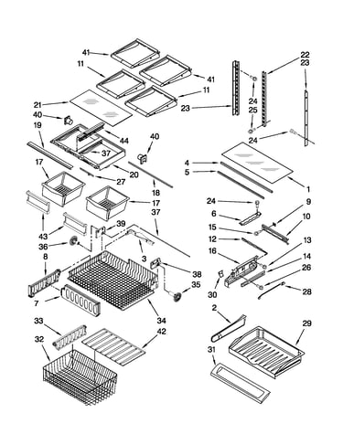 Shelf parts