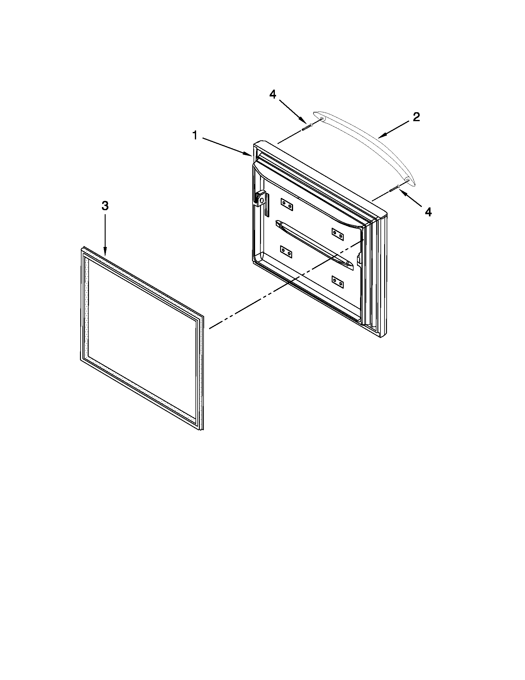 Freezer door parts