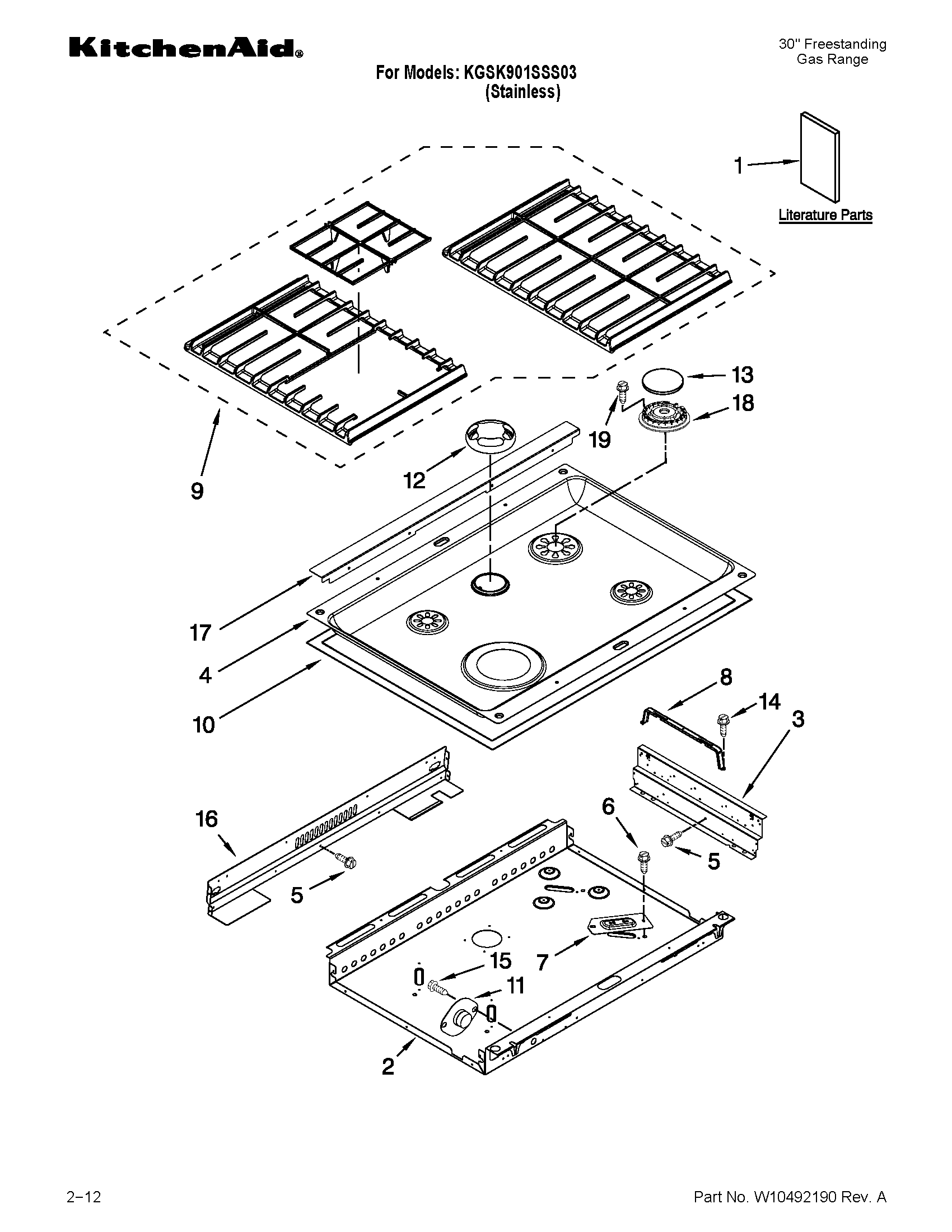 COOKTOP PARTS