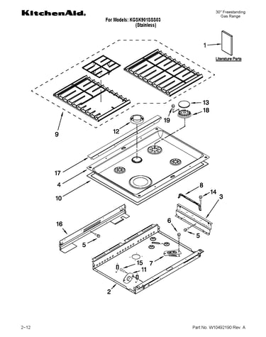 Cooktop parts