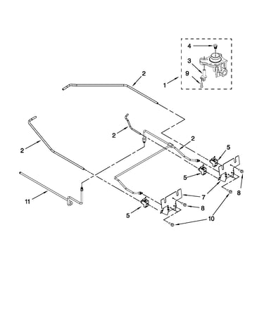 Cooktop burner parts