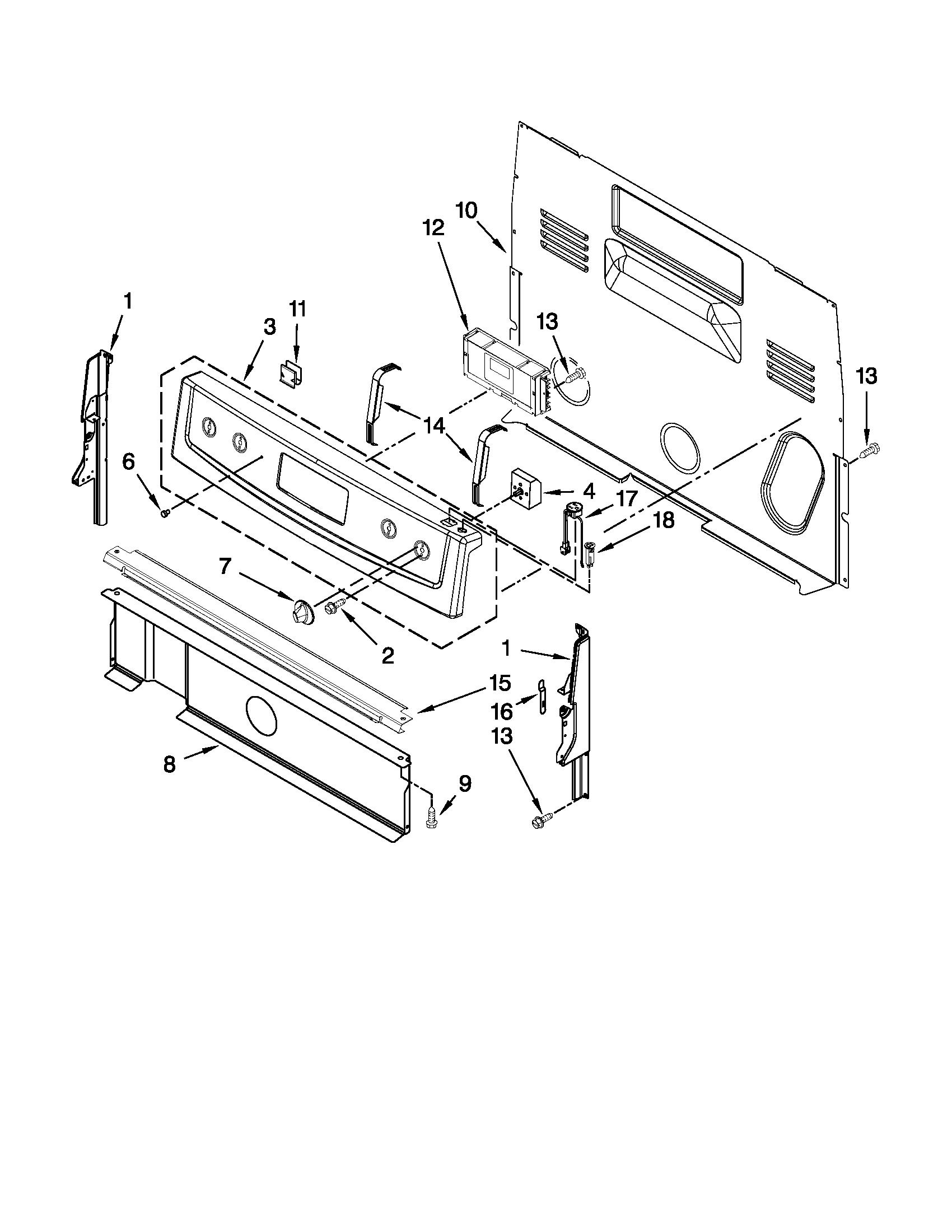 Control panel parts