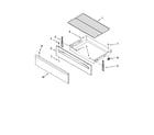 Amana AER5823XCW1 drawer & broiler parts diagram