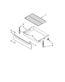 Drawer and rack parts