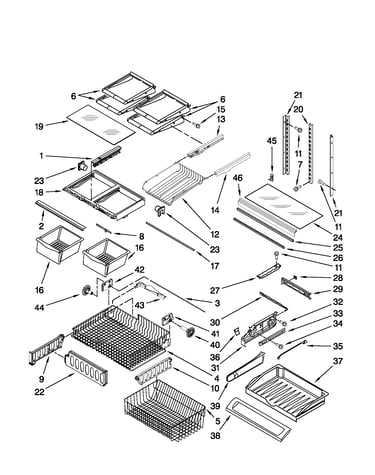 Shelf parts