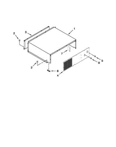 Top grille and unit cover parts