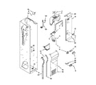 Jenn-Air JS42NXFXDW03 freezer liner and air flow parts diagram