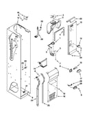 Freezer liner and air flow parts