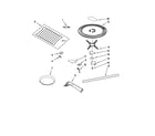 KitchenAid KHMS2050SSS2 rack and turntable parts diagram