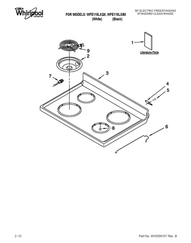 Cooktop parts
