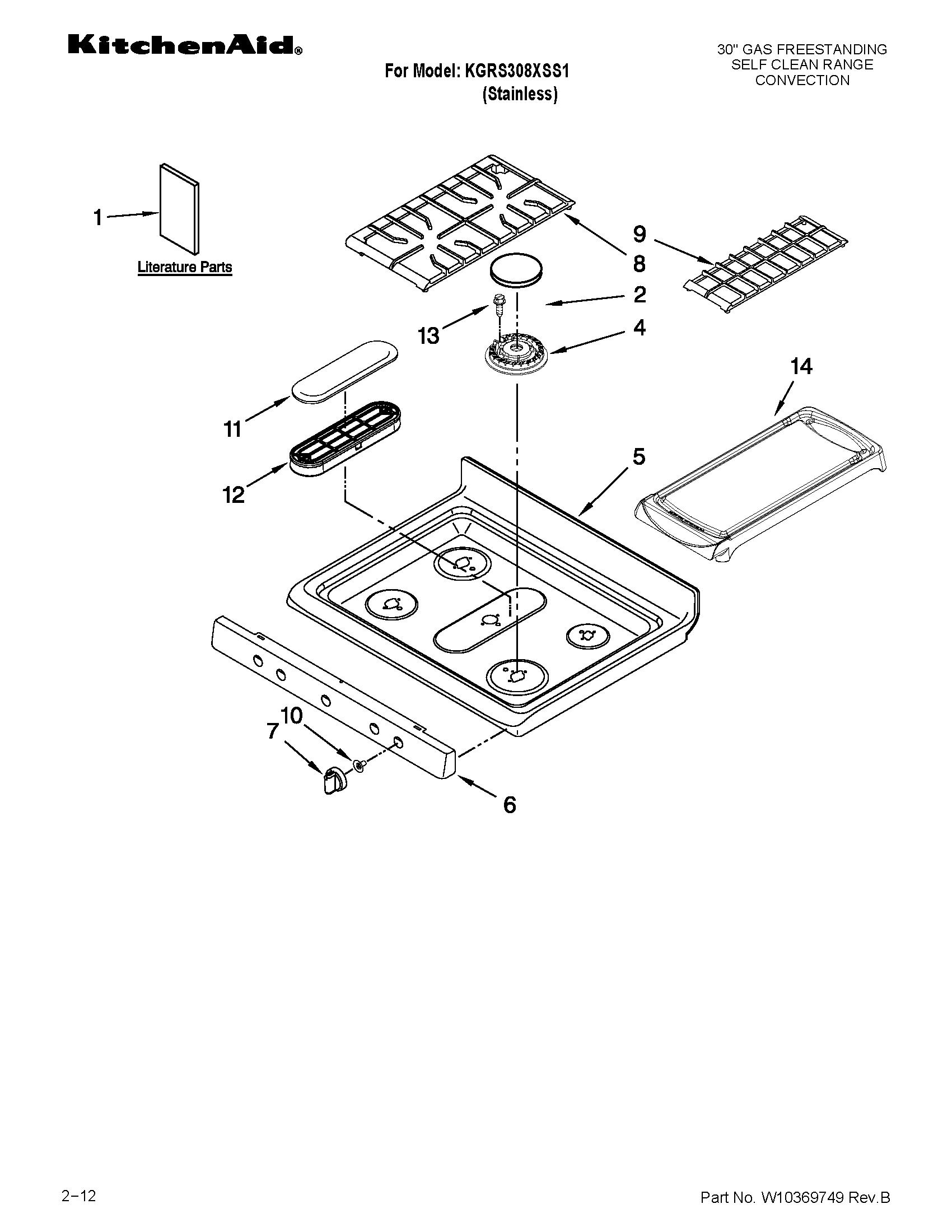 Cooktop parts