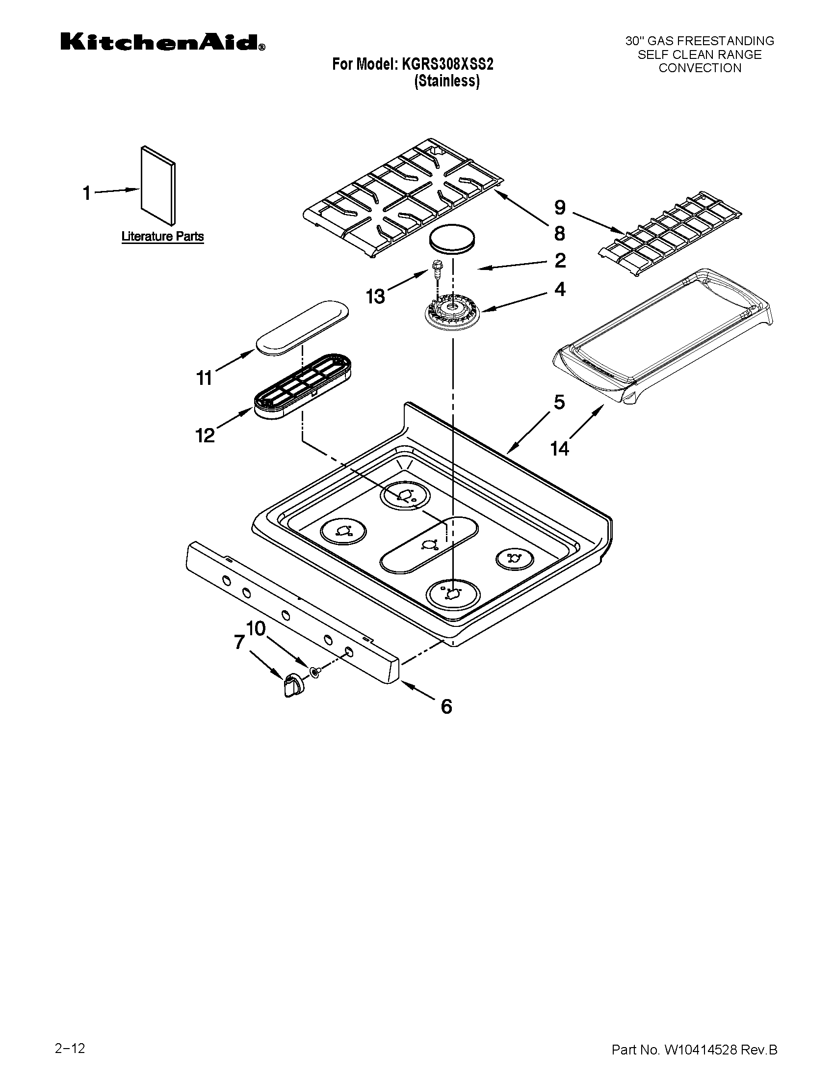 Cooktop parts