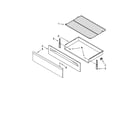 Whirlpool WFG361LVQ3 drawer & broiler parts diagram