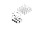 Whirlpool WDT710PAYB1 lower rack parts diagram