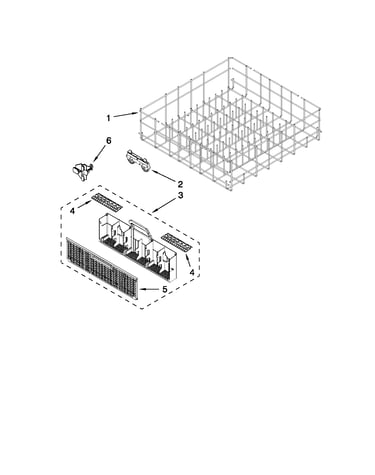 Lower rack parts