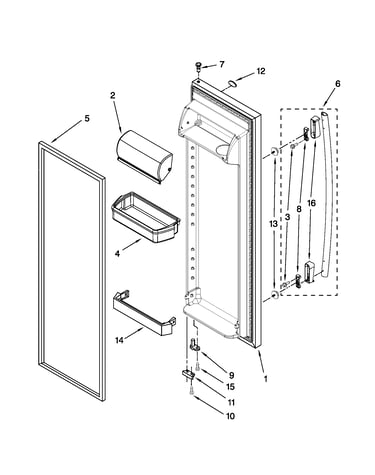 Refrigerator door parts