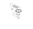 KitchenAid KHMS2040WWH1 turntable parts diagram