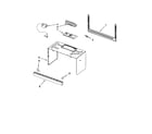 KitchenAid KHMS2040WSS1 cabinet and installation parts diagram