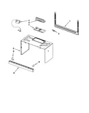 Cabinet and installation parts