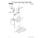 Whirlpool WDT710PAYB2 door and panel parts diagram