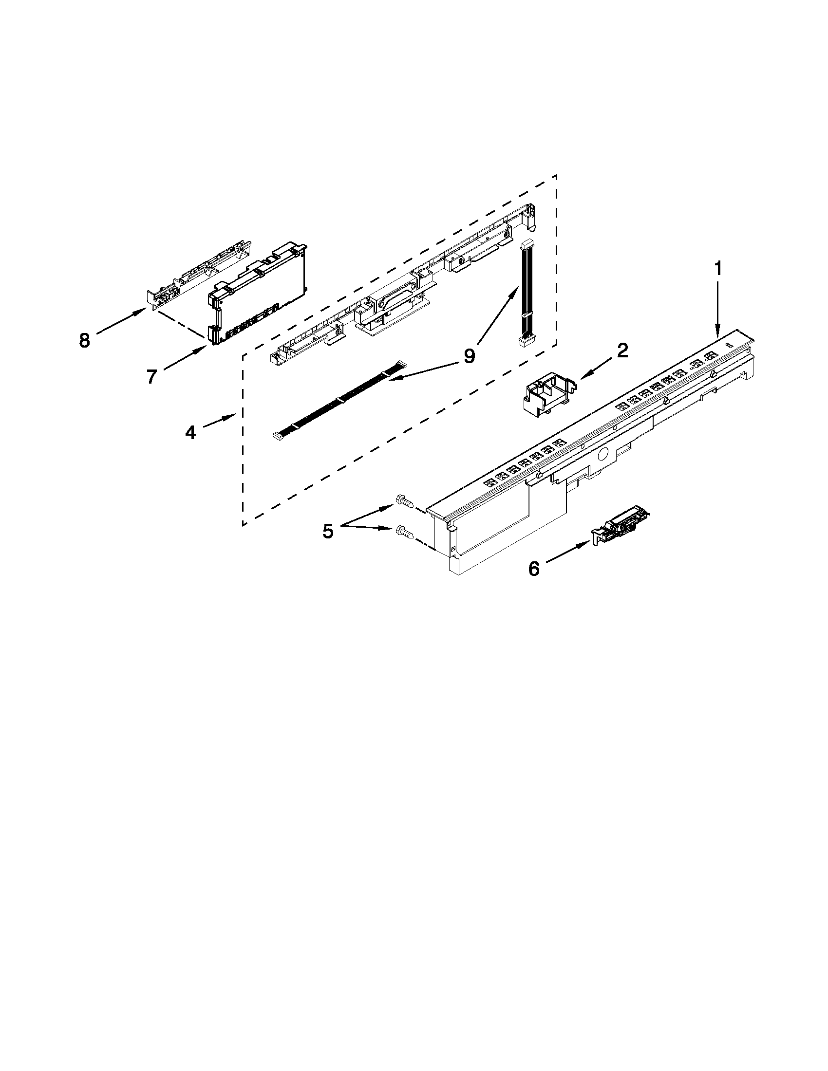 CONTROL PANEL AND LATCH PARTS