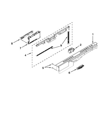 Control panel and latch parts