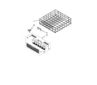 Whirlpool WDT710PAYM2 lower rack parts diagram